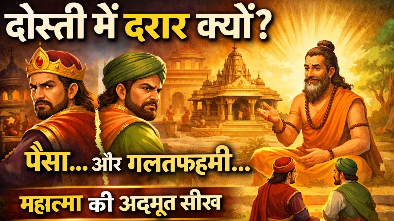 जब लालच ने तोड़ी दोस्ती | राजा सेठ की प्रेरणादायक कथागलतफहमी और धन का खेल | एक गहरी नैतिक कहानी