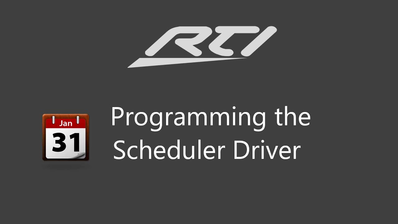 How to Use the Scheduler Driver in RTI APEX
