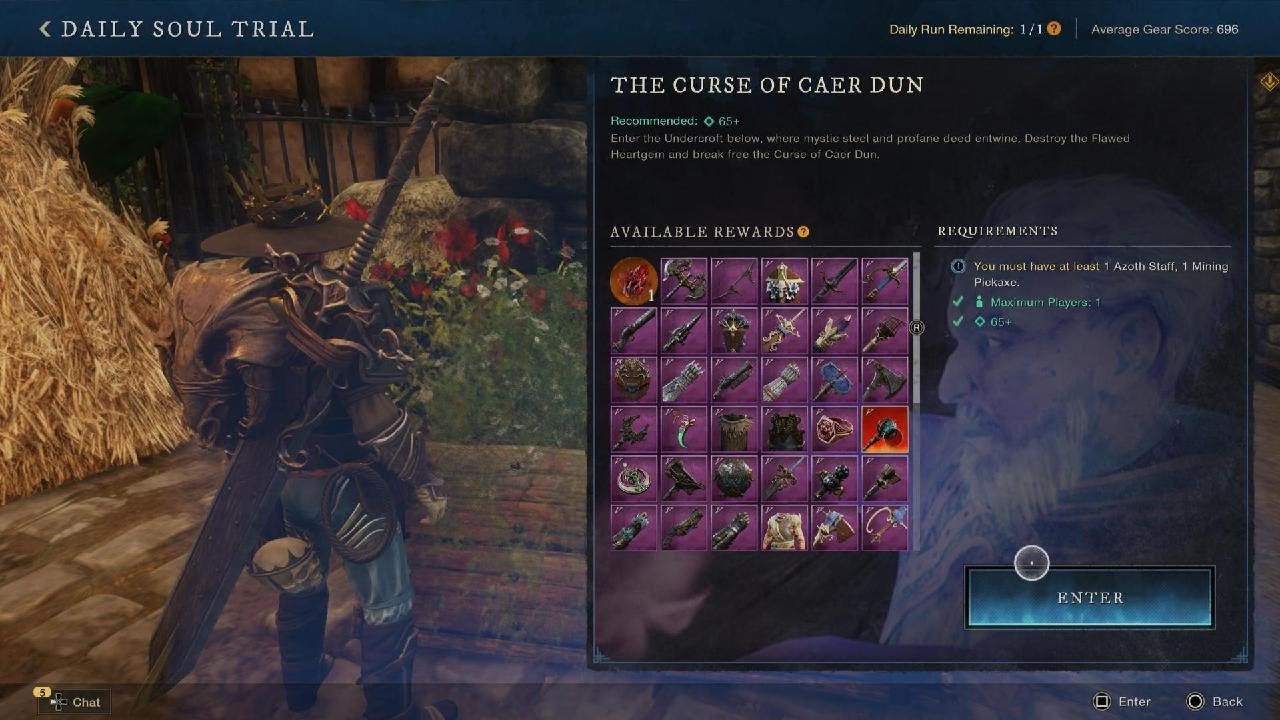 SOUL TRIAL - THE CURSE OF CAER DUN - PS5 - New World: Aeternum