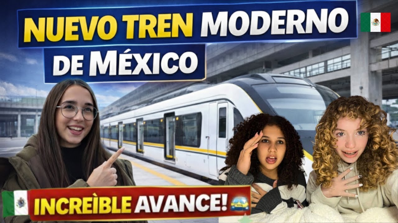 Niñas reaccionan al tren más moderno de México 😱 ¿Esto es primer mundo?😨