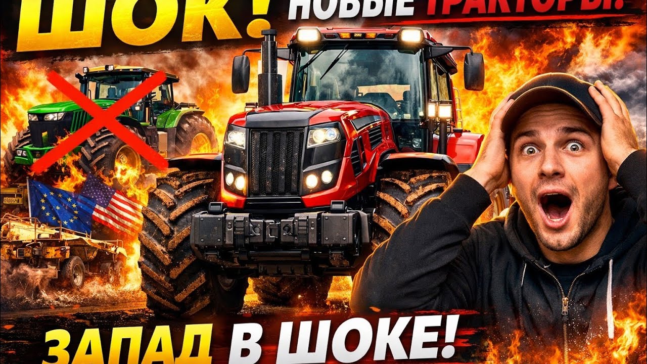 1️⃣ ШОК! Россия и Беларусь показали новые тракторы – Запад в панике! 😱🚜