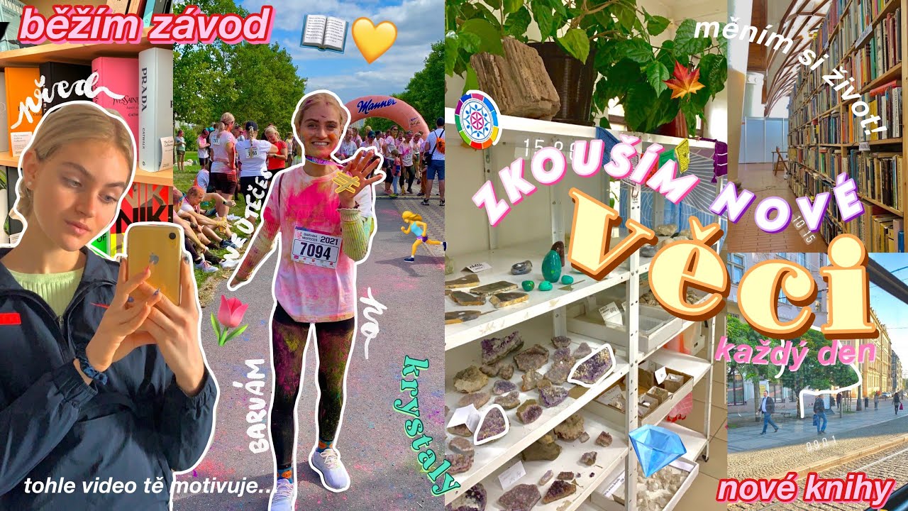 TOHLE VIDEO TĚ MOTIVUJE, MĚNÍM SI ŽIVOT... ZKOUŠÍM NOVÉ VĚCI, BĚŽÍM ZÁVOD, KRYSTALY, ZDRAVÉ RECEPTY