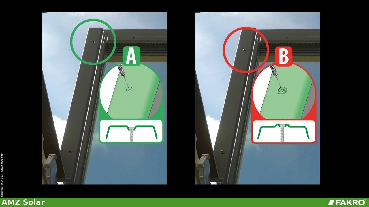 AMZ Solar Awning blind - Fitting instruction