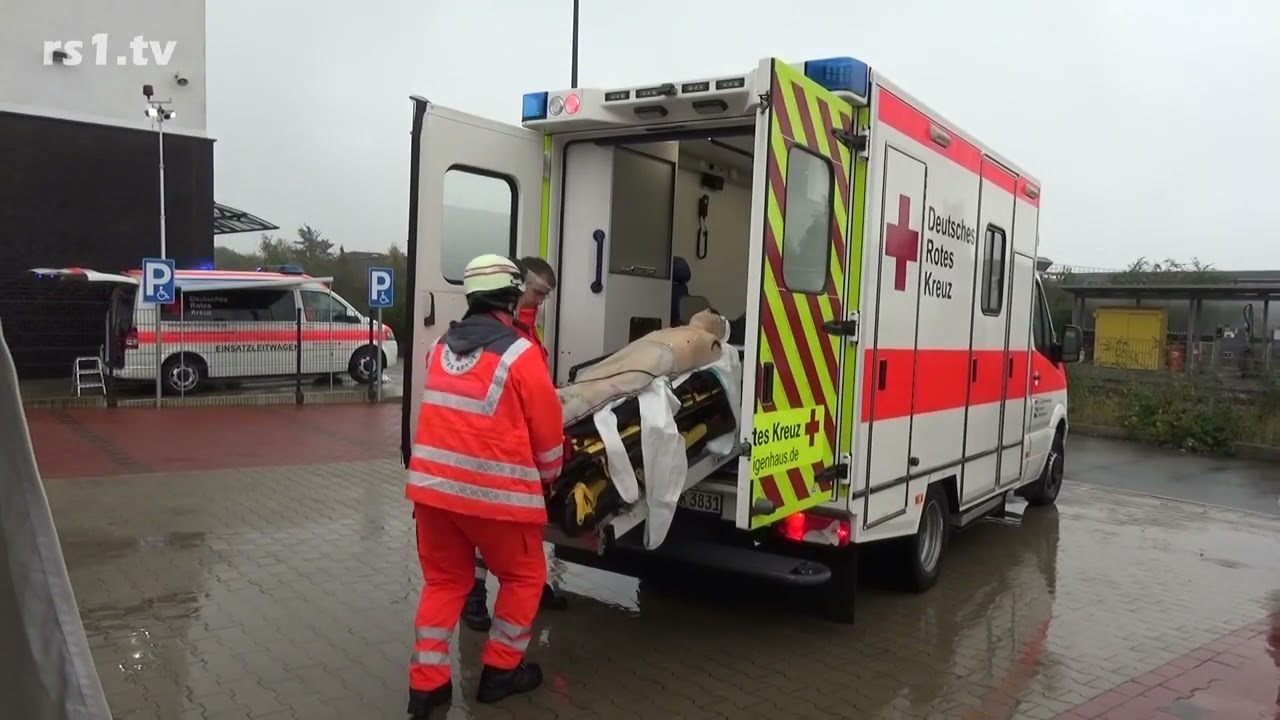 DRK Katastrophenschutzübung am Berufskolleg Remscheid