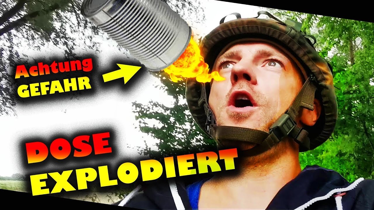 Dose explodiert 💥 Achtung Gefahr 🔞 Was passiert wenn... Gefahren beim Bushcraften!