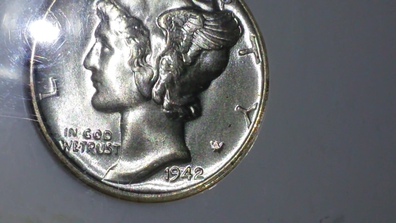 1942 S full split bands Mercury dime