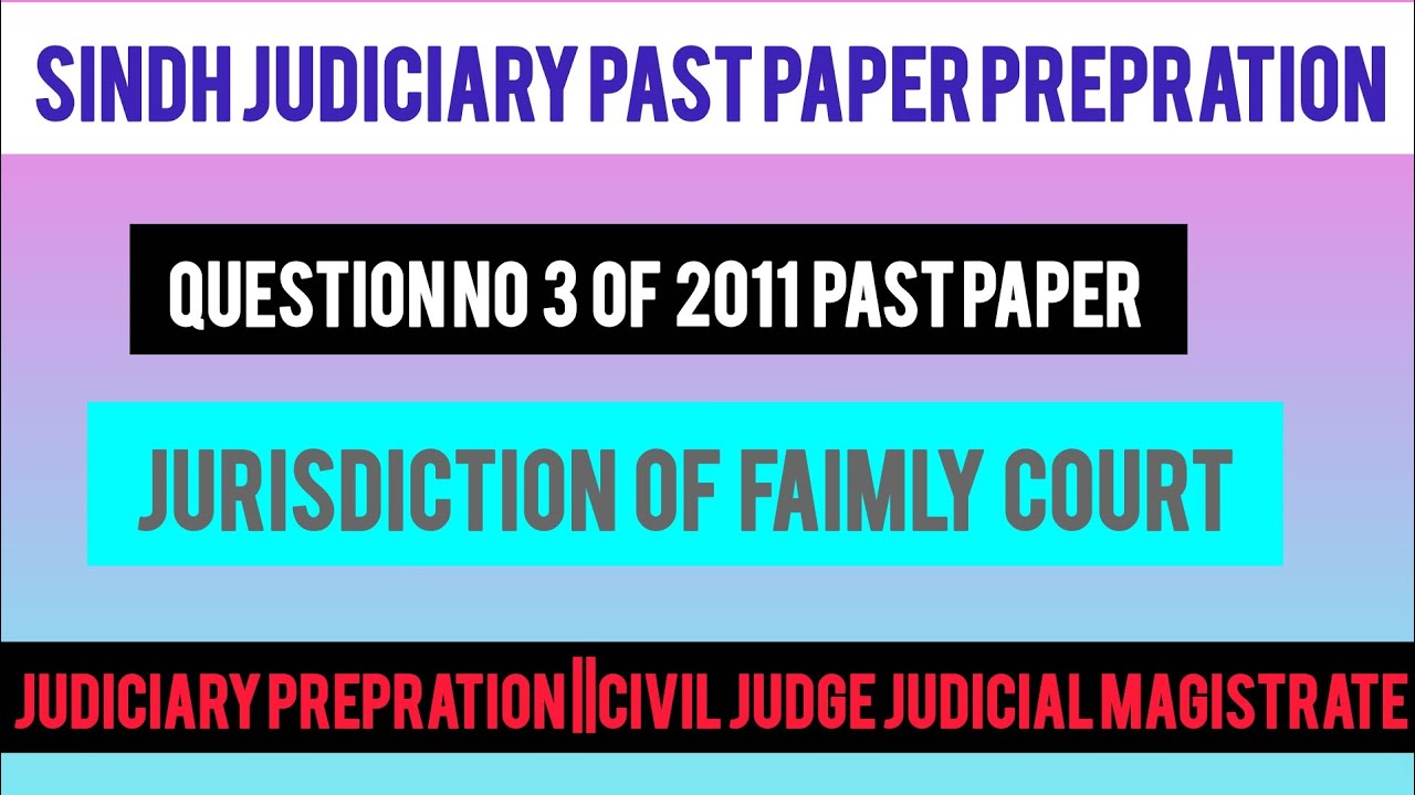 Jurisdiction of faimly court ||civil judge and judicial magistrate prepration