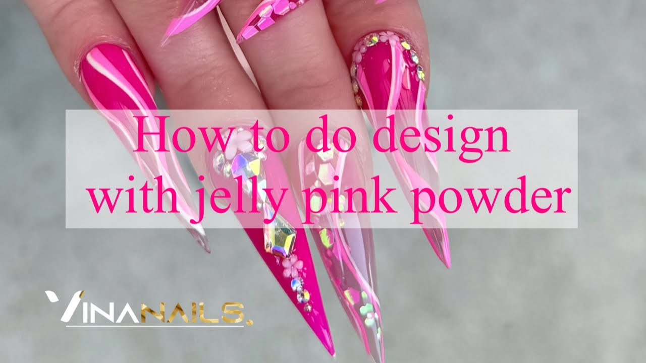 Jelly Pink Nails Design