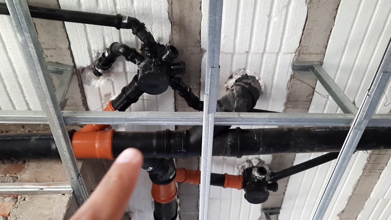Instalaciones: Agua y cloaca de departamento 65m2