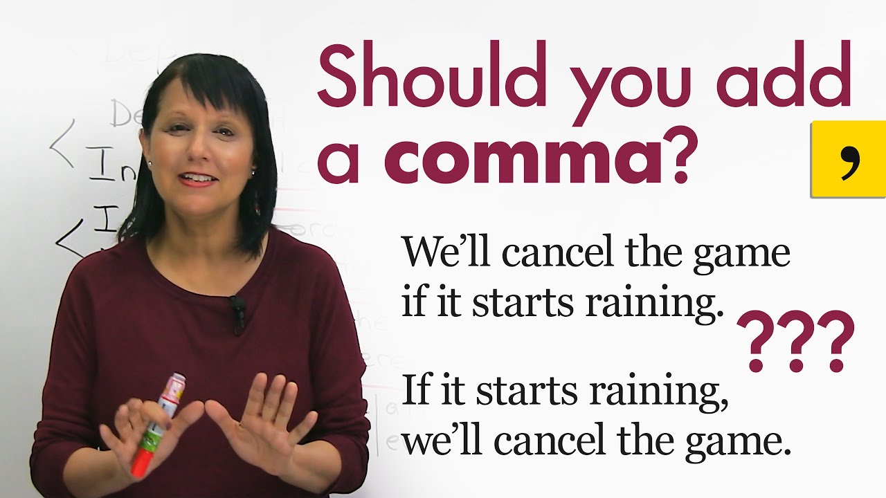 Writing & Punctuation: How to use a COMMA correctly in a complex sentence
