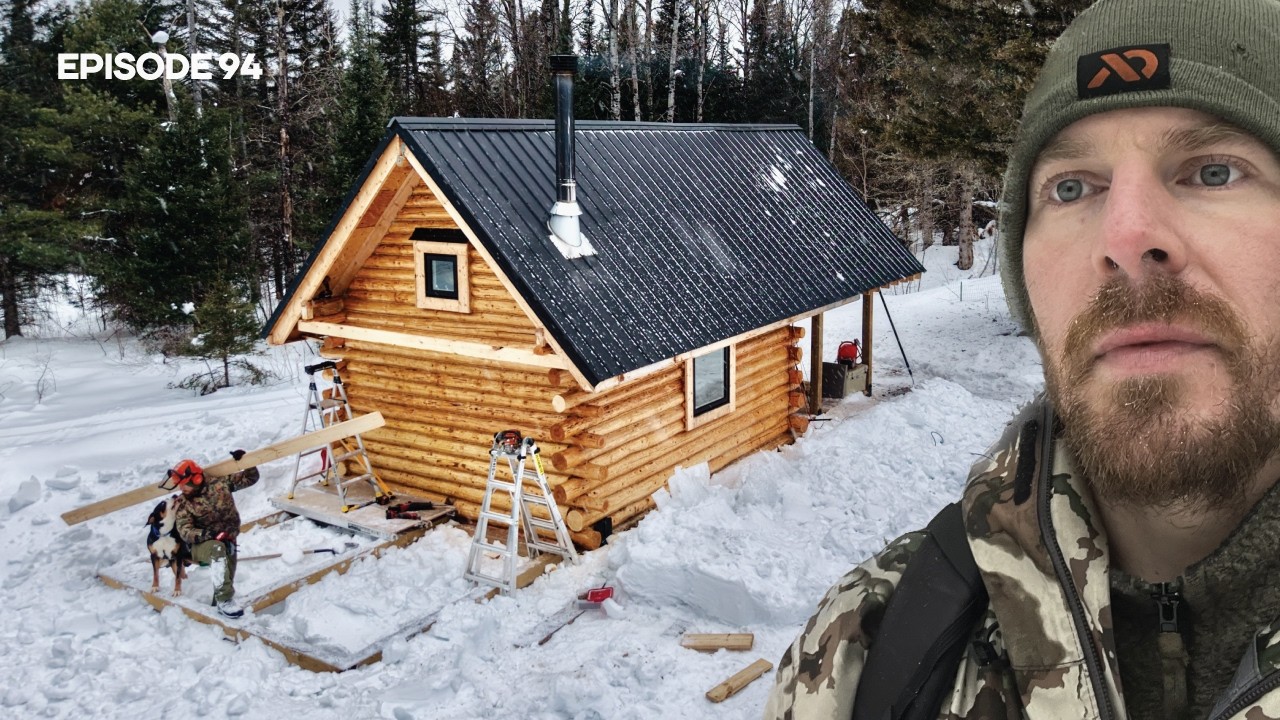 Bathroom Addition, Finished Outhouse |EP94| Log Cabin Build on Off-Grid Homestead