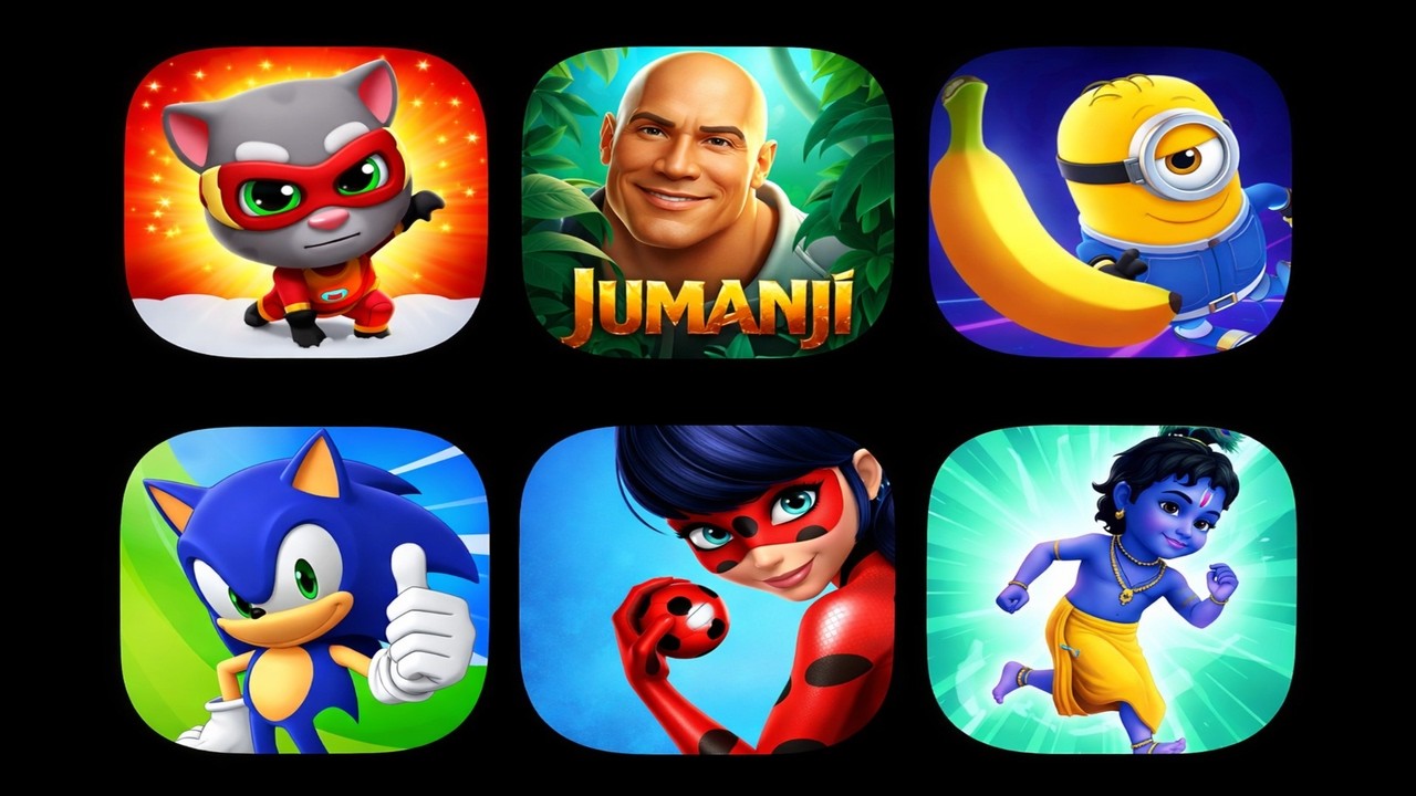 I Played Little Krishna, Ladybug, Sonic Dash, Minion Rush & Talking Tom Hero Dash – Best Runner Game