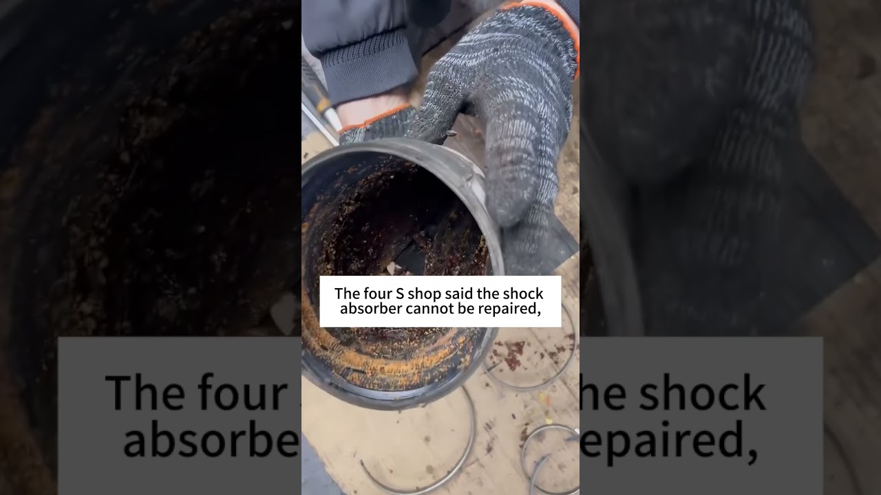 We can repair the leaking Audi air shock absorber #car #airshockabsorber #suspension #mechanic #car