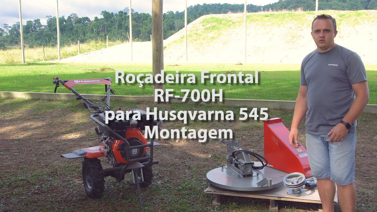 Roçadeira Frontal RF 700H para Motocultivador Husqvarna 545 Montagem