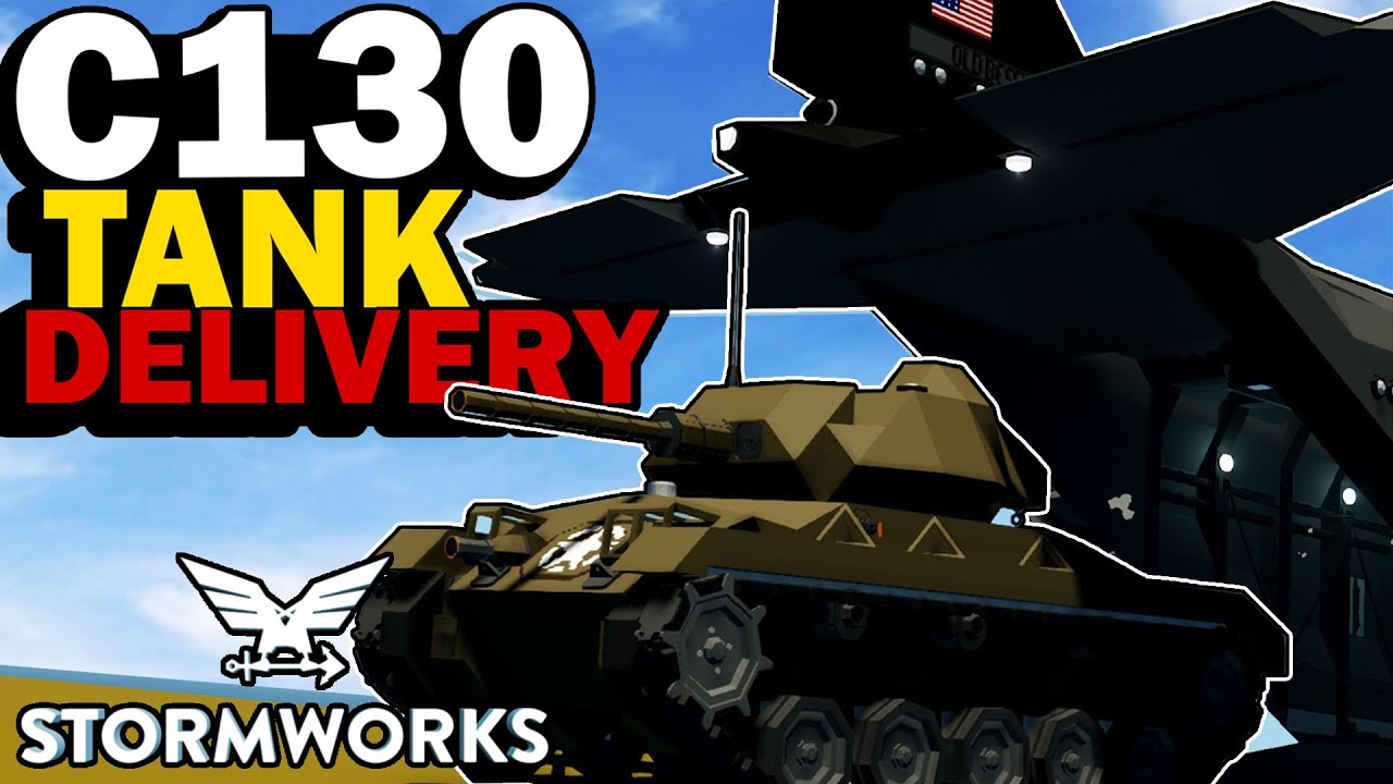 TANK DROP Off Before The STORM!  -  Stormworks: Build and Rescue Gameplay