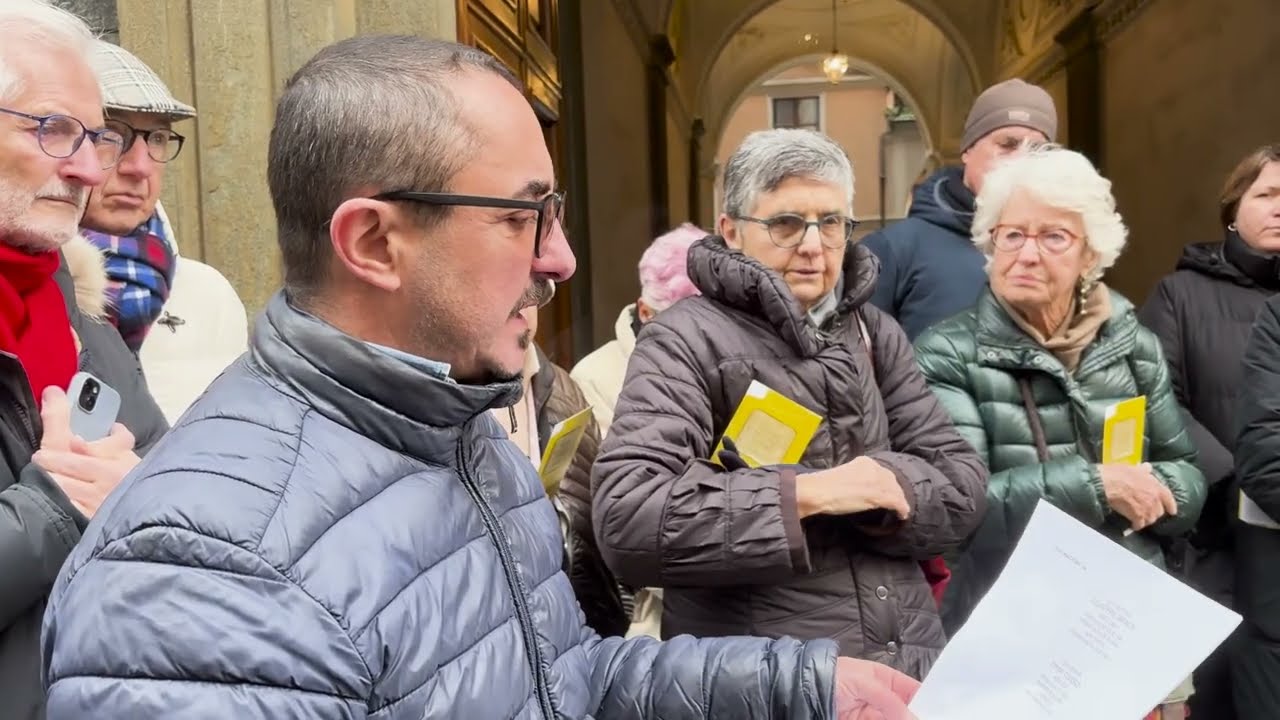 Posa delle pietre d'inciampo dedicate a Giuseppe Jarach ed Emma Todesco