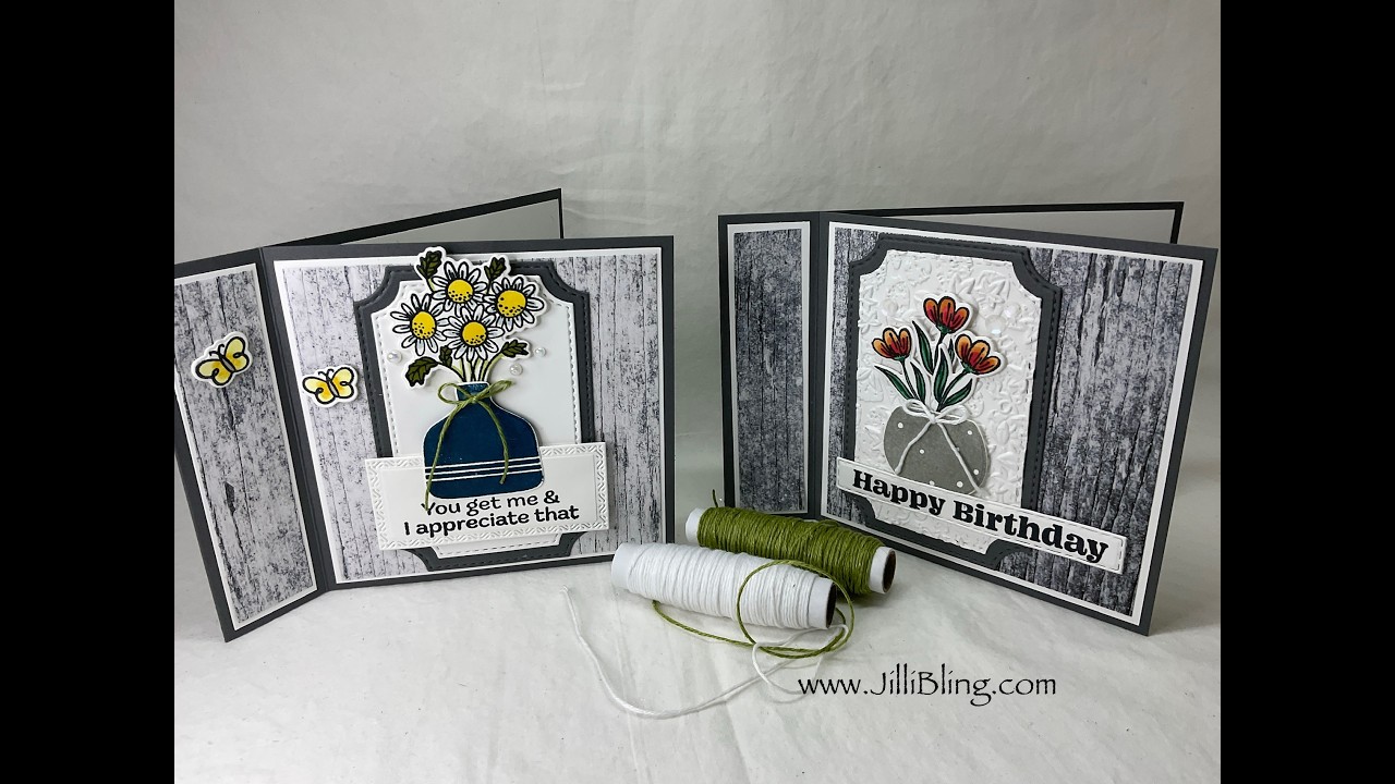 Stampin Up Pop-Up Petals Book Fold - February Project