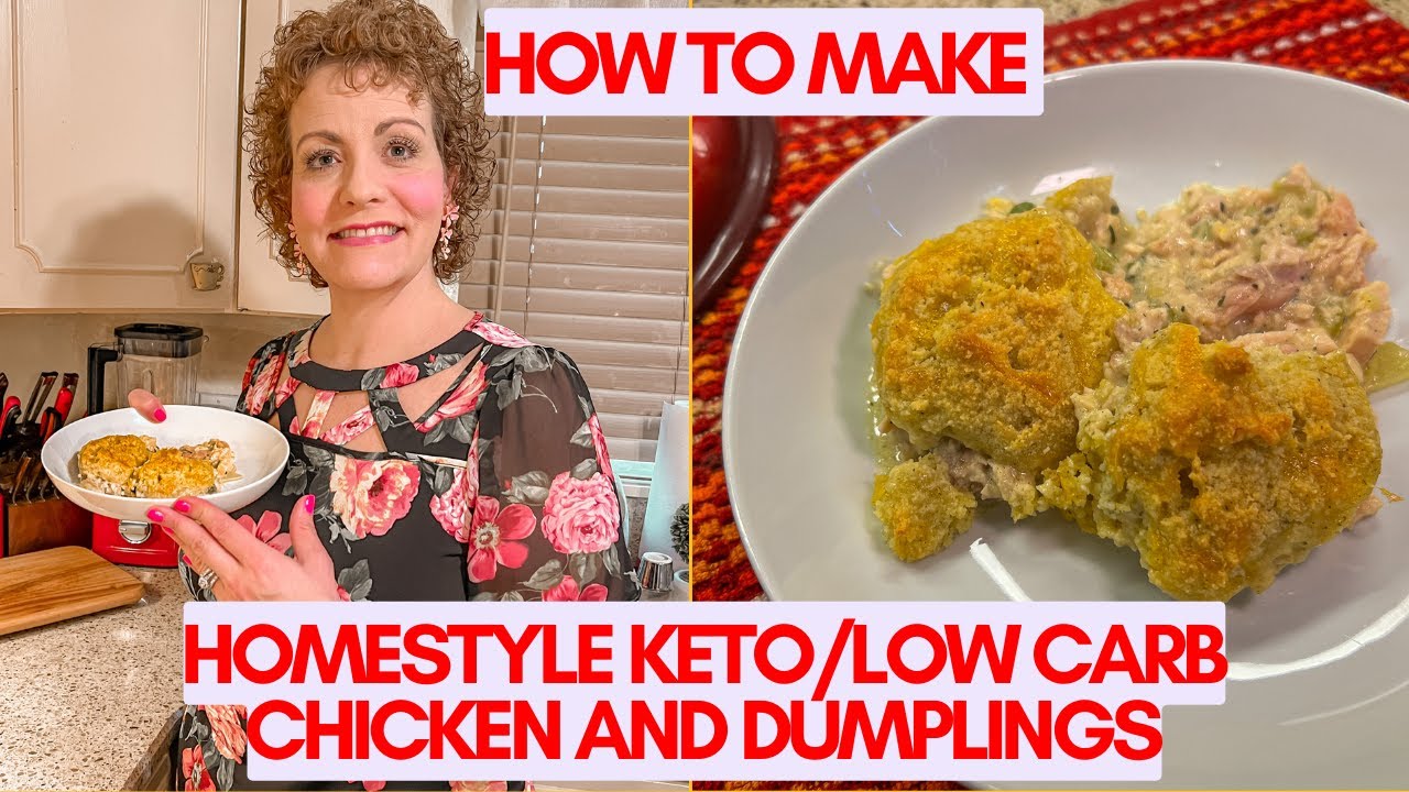Home-cooked Goodness!  Delicious Keto Chicken And Dumplings
