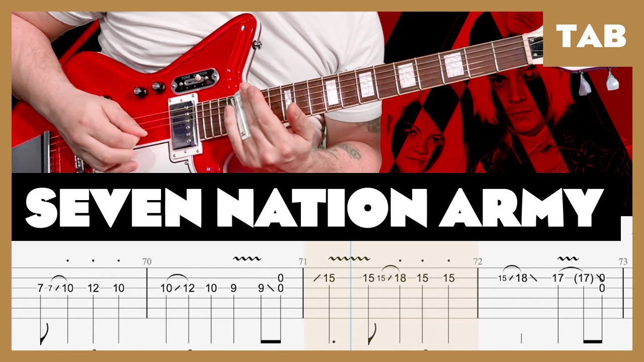 The White Stripes - Seven Nation Army - Guitar Tab | Lesson | Cover | Tutorial | Airline