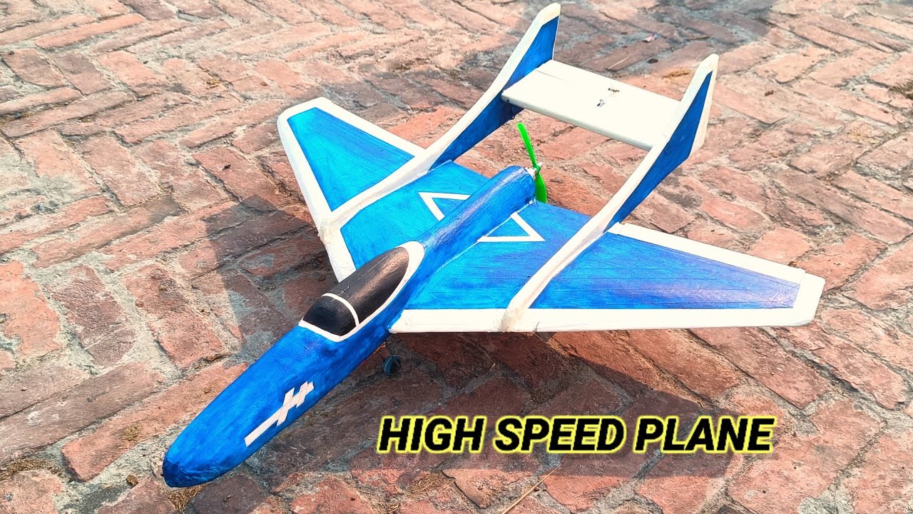 HOW TO MAKE RC PUSHER FIGHTER PLANE //LADAKU VIMAN KAISE BANAEN