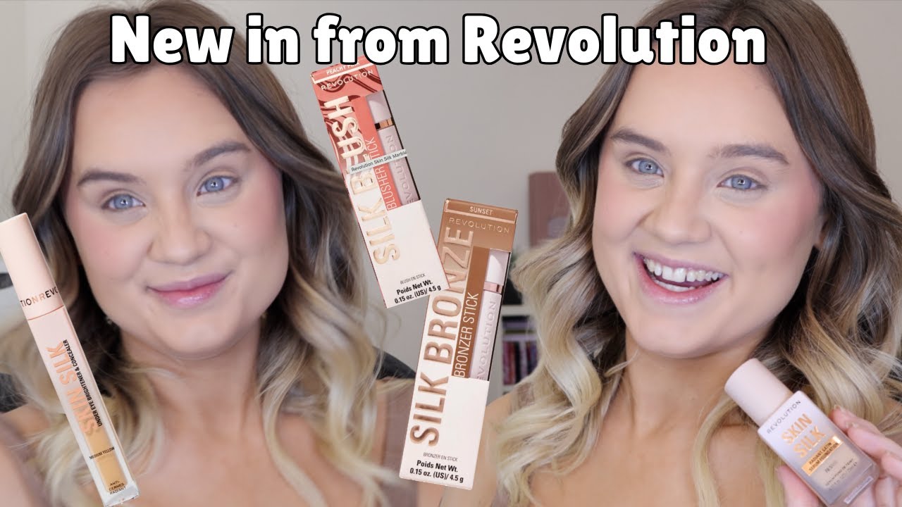 BRAND NEW REVOLUTION MAKEUP SKIN SILK FOUNDATION, CONCEALER, BLUSHES AND BRONZERS NATALIE JADE