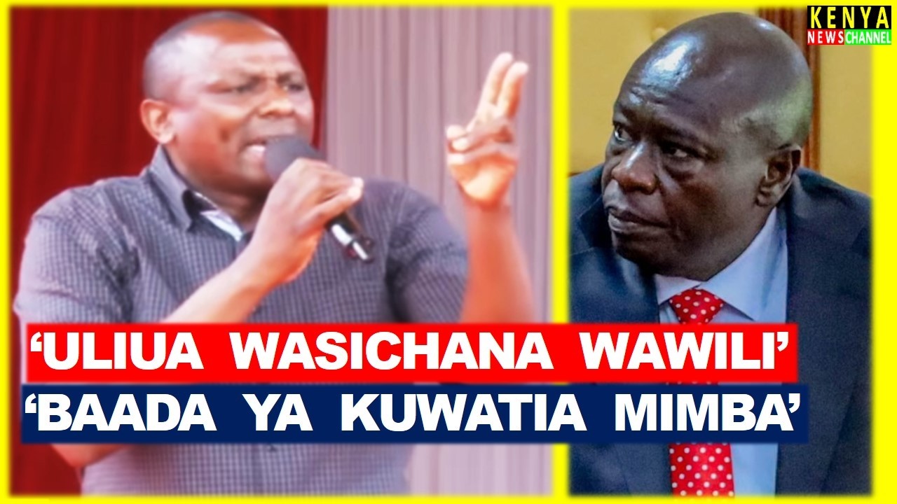 Послушайте ШОКИРУЮЩИЕ обвинения Ичунгвы в адрес Гачагуа, выдвинутые сегодня перед Руто на церемон...