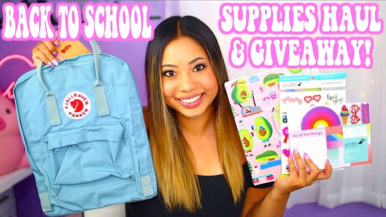 BACK TO SCHOOL SUPPLIES HAUL 2019 + GIVEAWAY !