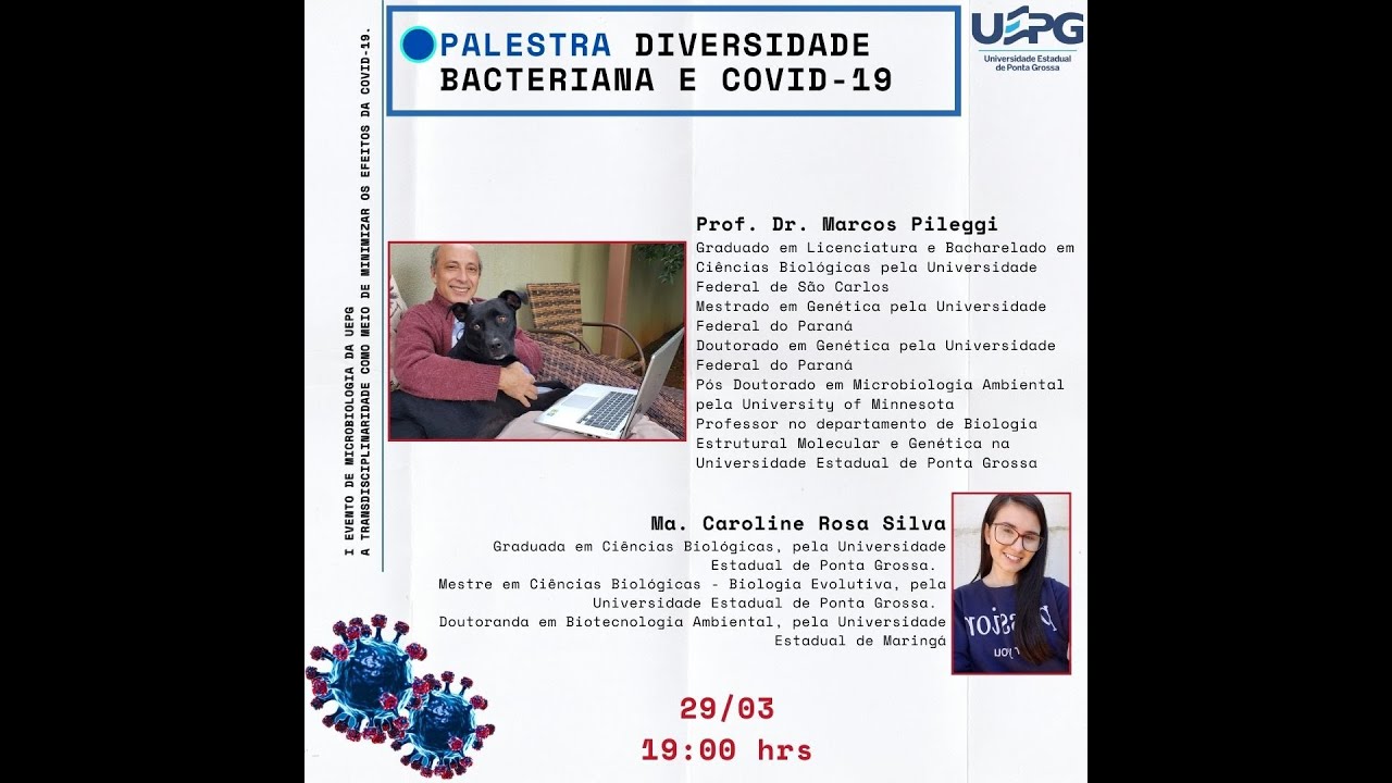 Diversidade bacteriana e Covid 19 - I Evento de Microbiologia da UEPG
