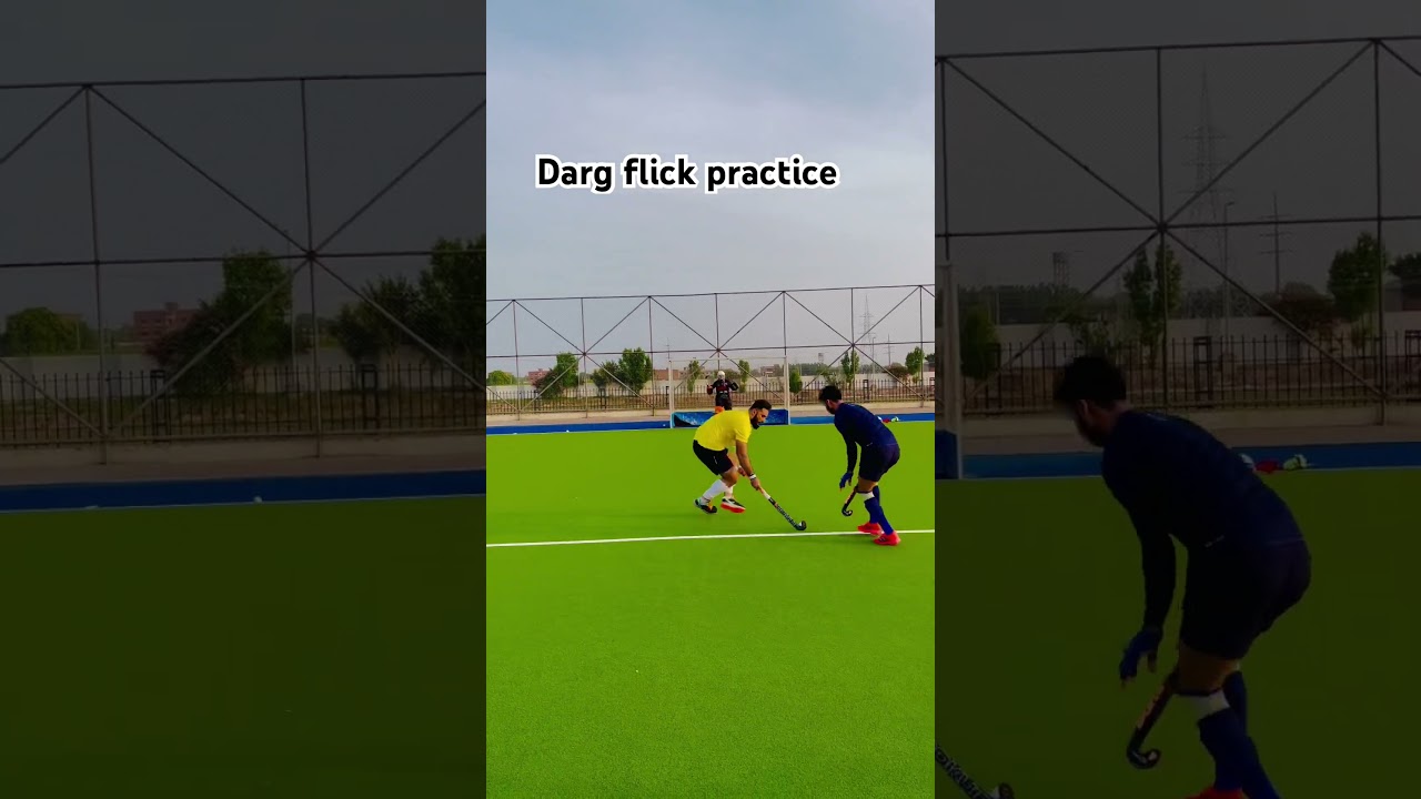 How to Darg flick by Sohail manzoor international Hockey player #foryou #fieldhockeyplayer