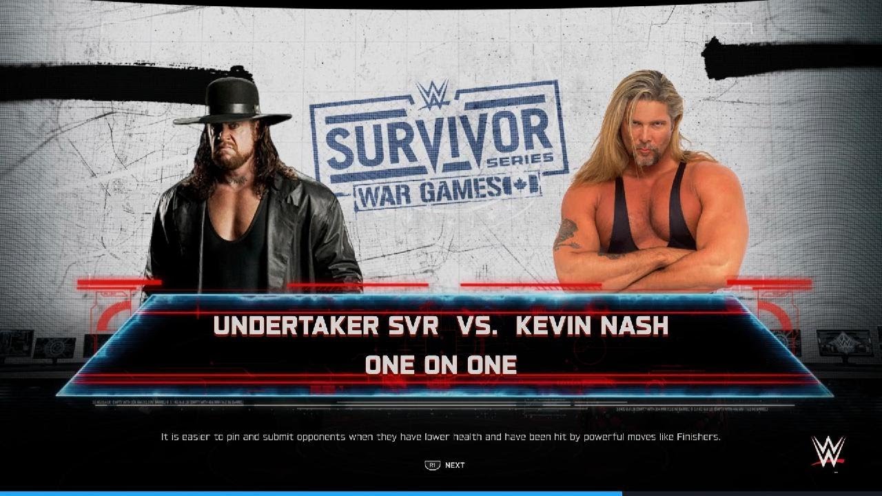 WWE 2K25 Undertaker vs Kevin Nash