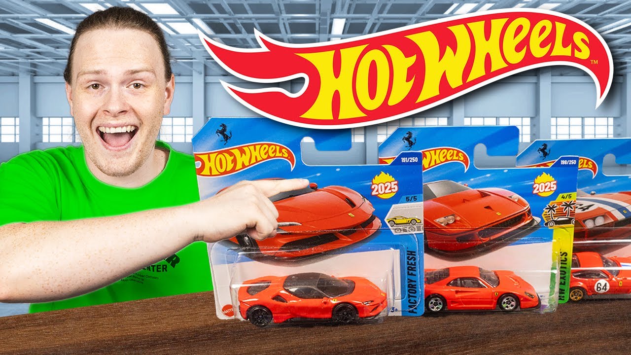Kupiłem wszystkie Ferrari Hot Wheels mainline + zakupy z giełdy modeli