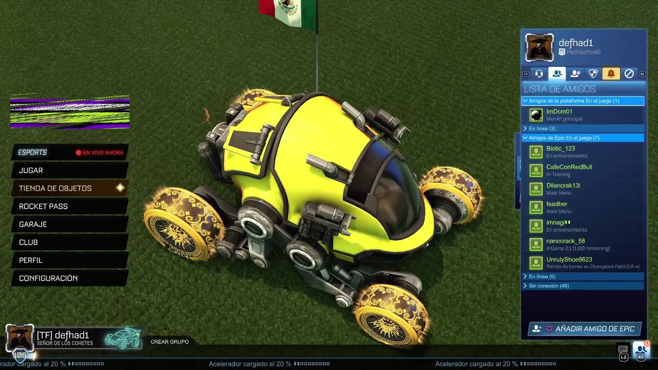 Rocket League con suscriptores