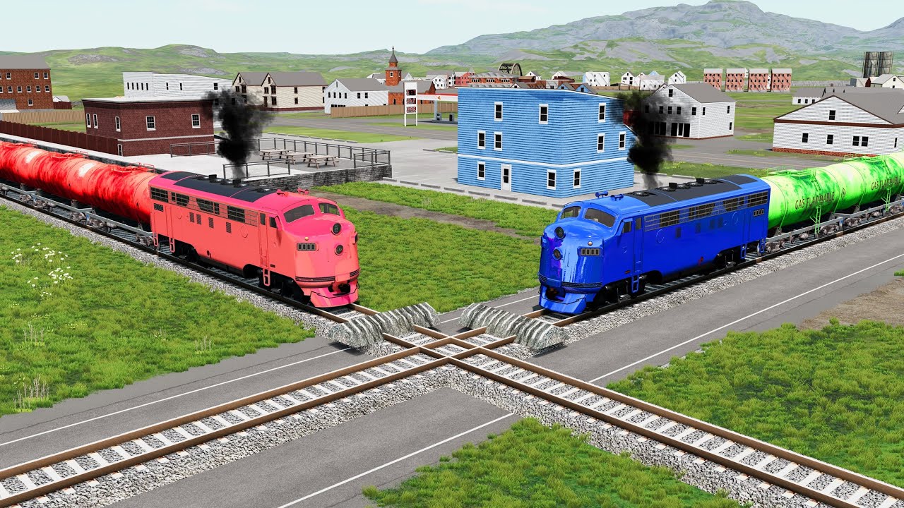 🚂Train vs Speedbumps Crashes | All Episodes | BeamNG.Drive