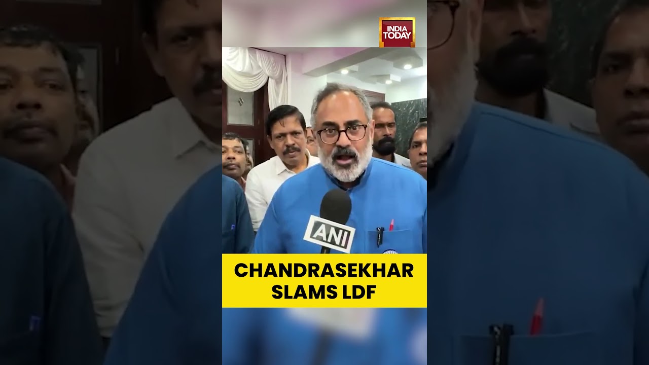 #KeralaBJPChief #RajeevChandrasekhar Criticises #LDF for Securing 14 Wards Unopposed in #Kannur