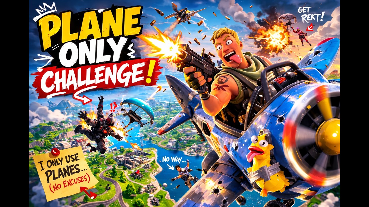 PLANE ONLY CHALLENGE in Fortnite! | Chaos in the Skies!