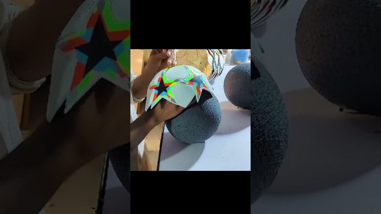 Asi se fabrica un balon o pelota de futbol.