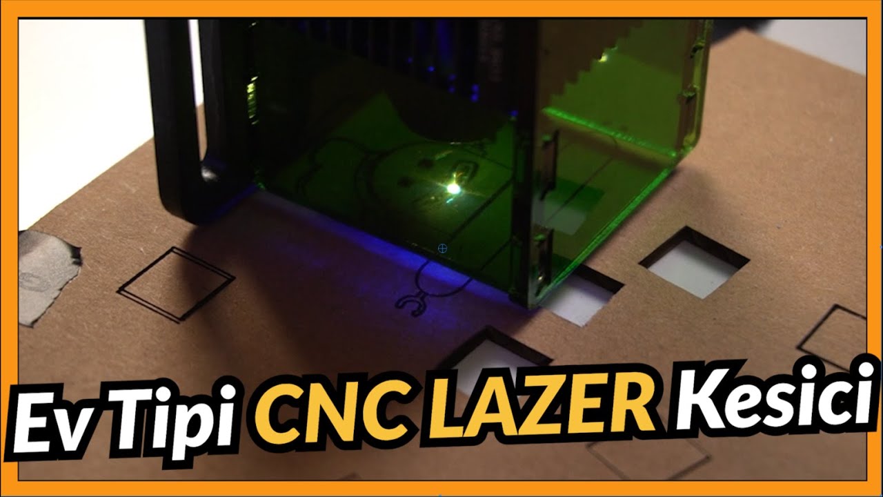 Atölyem için CNC Lazer Kesici Aldım (Karton Ve Ahşap Üzerinde Denedim)