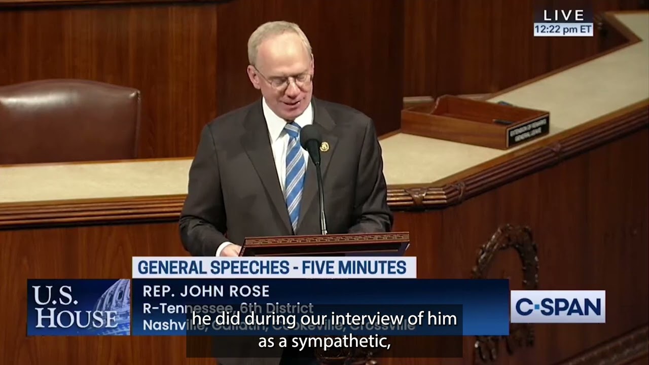 Rep. Rose Questions President Biden&rsquo;s Fitness for Office