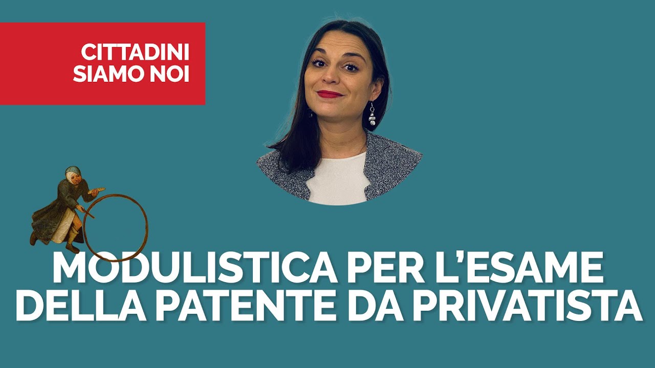 Modulistica per l'esame della patente da privatista