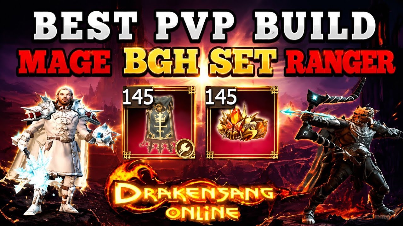 Drakensang Online - RANGER/MAGE , BEST PVP BUILD WITH BGH SET!!! , (Follow Along).