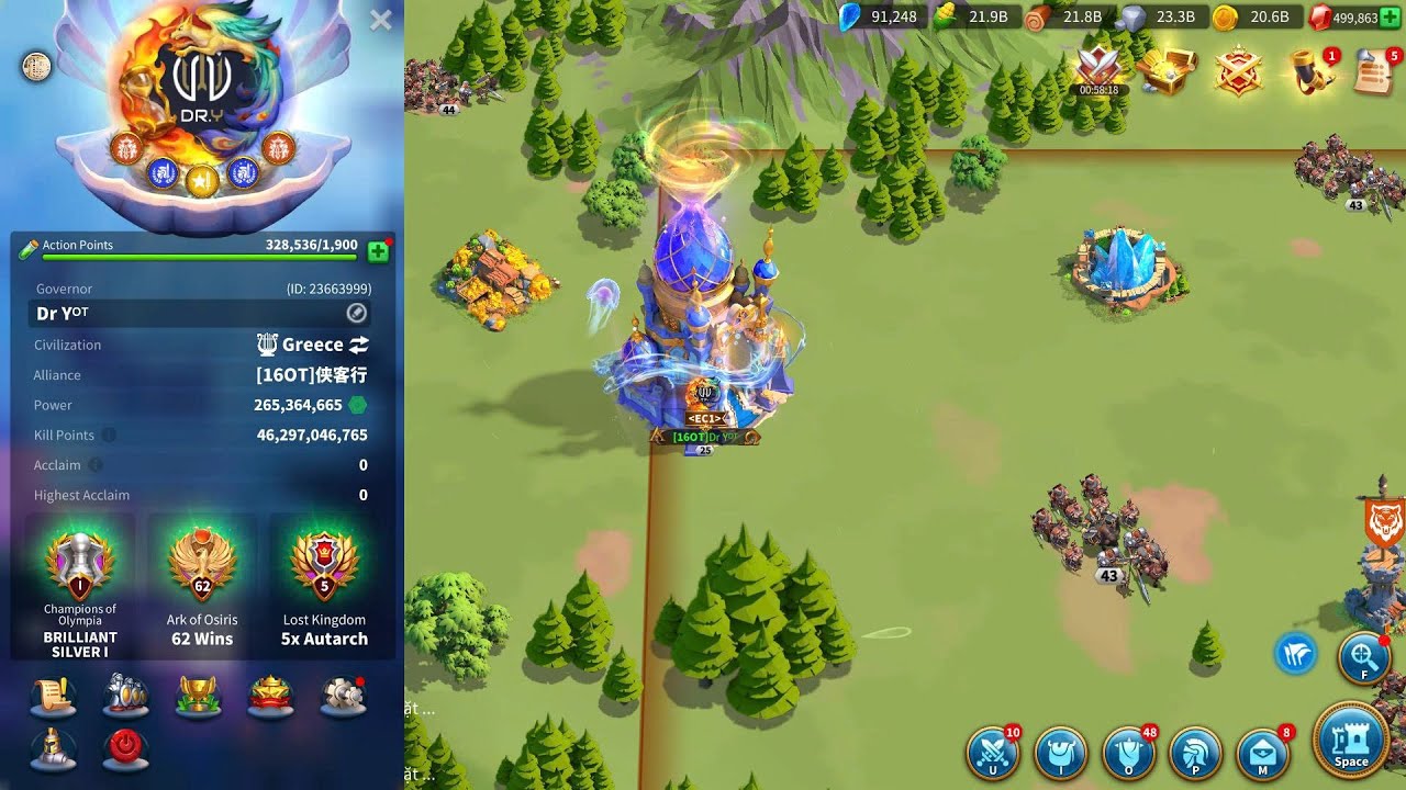 Dr.Y 1316 | 1316, 2748 vs 2666, 3672 kvk | Pass 4 - Day 1 | Rise of Kingdoms