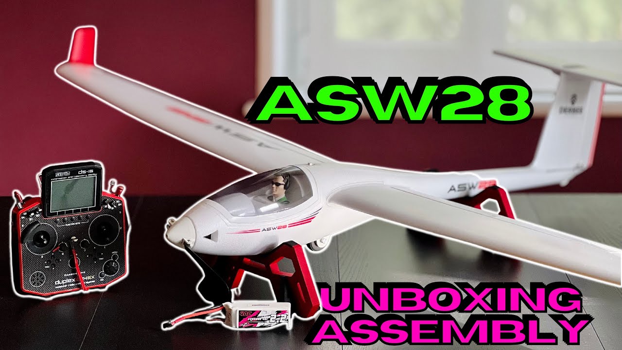 Brand NEW • UNBOXING / ASSEMBLY • DERBEE ASW28 2.0m PNP • (English/Français 4K)