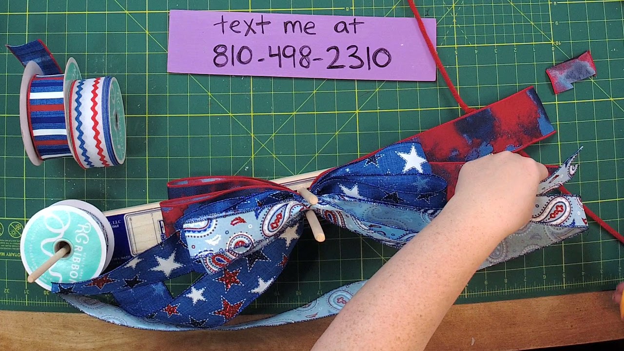 How to make a Patriotic Bow