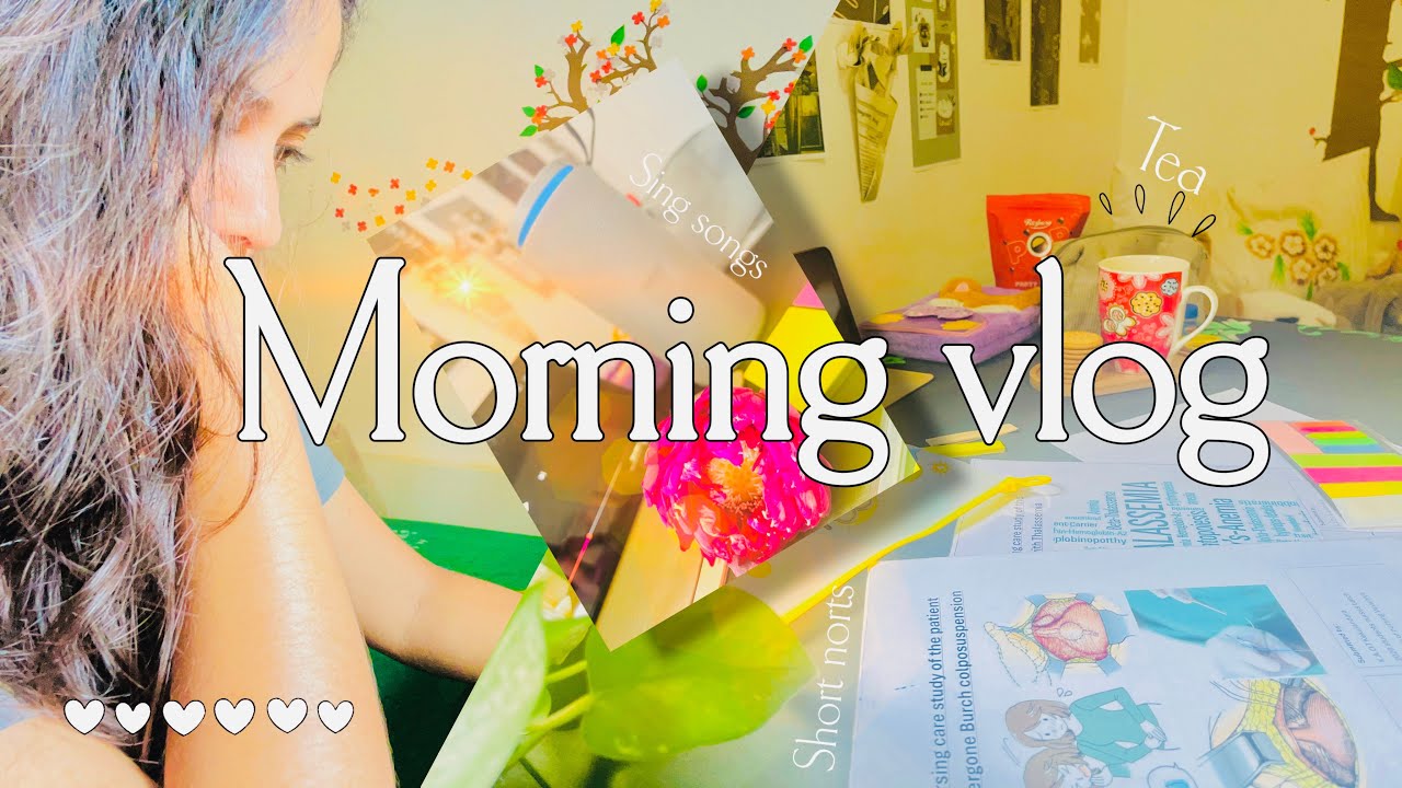 Morning Vlog🌞🍃 |Note taking & singing as my hobby 🎼🎀