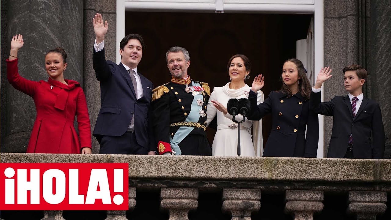Federico X, nuevo rey de Dinamarca: emoción y besos  unto a la reina Mary y sus hijos en el balcón