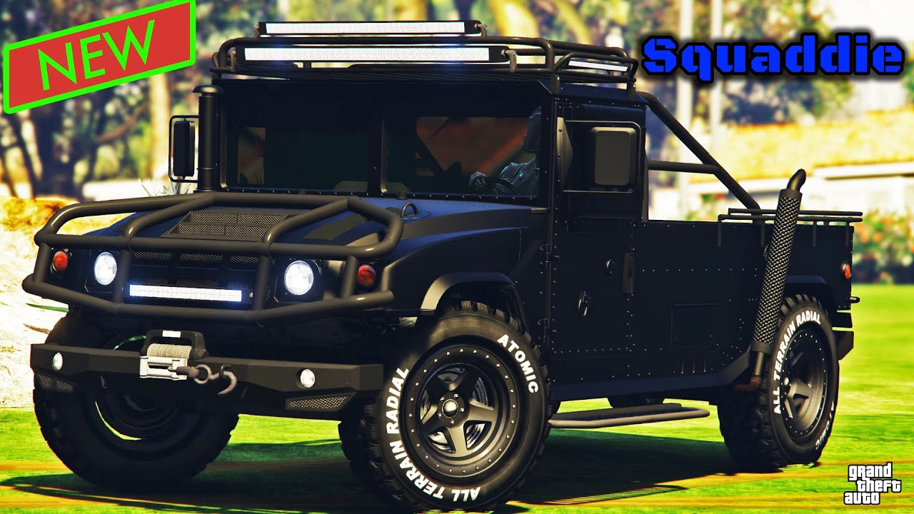 Squaddie NEW DLC CAR Review & Best Customization | GTA Online | Hummer H2/H1