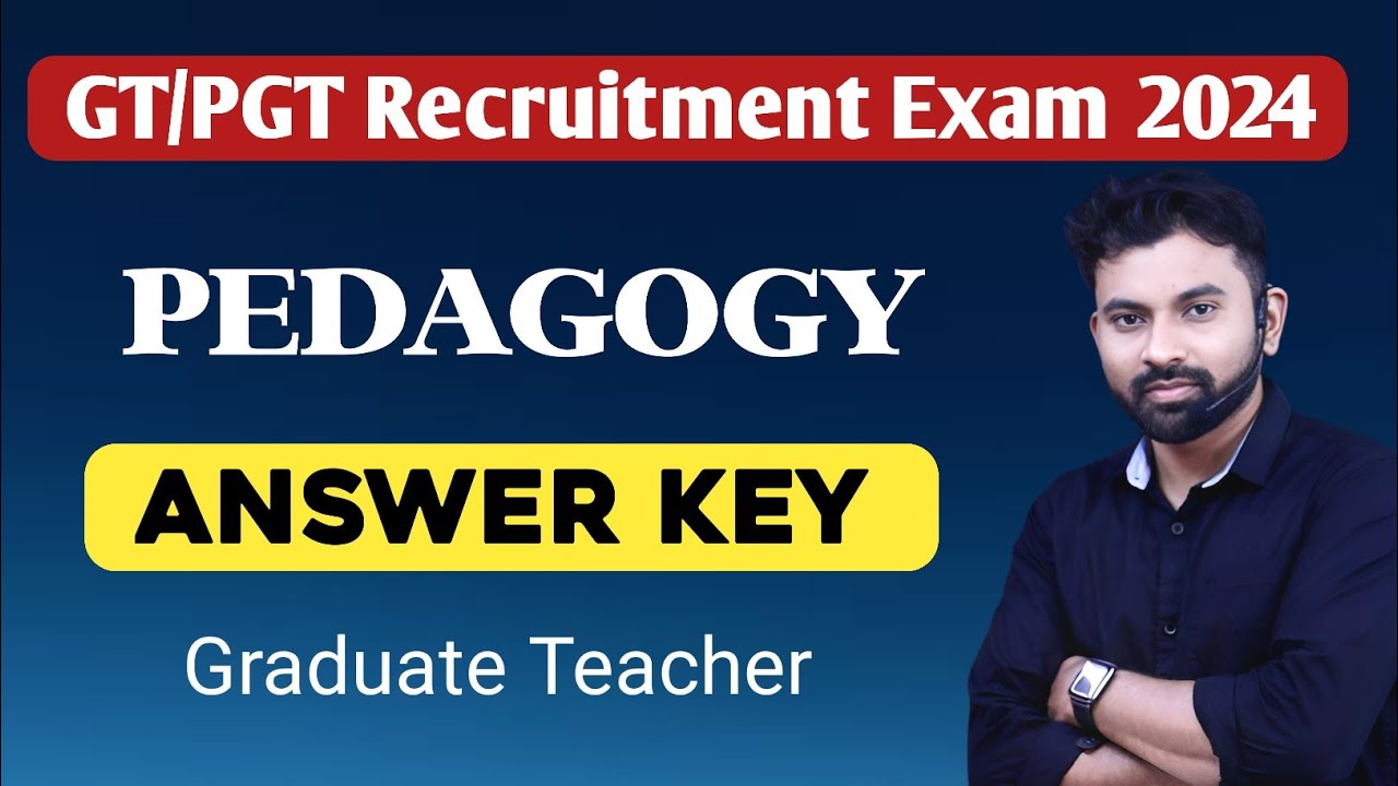 GT/PGT Exam Answer Key (Graduate Level) || Pedagogy #assamtet