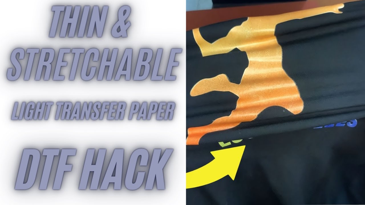 DTF Trick: Light Transmax Inkjet Transfer Paper Hack