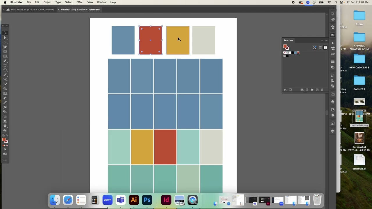 COLOR PALETTE ILLUSTRATOR INTO PHOTOSHOP