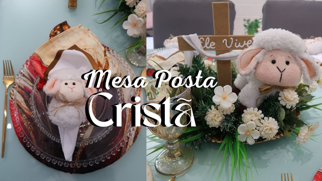 Mesa Posta Páscoa cristã | collab